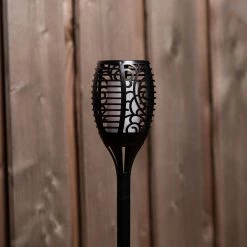 Proventa Lampe Solaire Torch Small Noire Avec Effet Flamme -Glass Vases Boutique de vente 1200x1200 1053