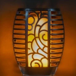 Proventa Lampe Solaire Torch Small Noire Avec Effet Flamme -Glass Vases Boutique de vente 1200x1200 1054