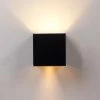 SANS MARQUE CPKG- Applique - Lampe Cube - Lampe D'extérieur - Pour Intérieur Et Extérieur - Noir - Industriel - Lampe LED - 10×10 Cm - 12 Watt