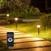 Lueas® Lampe De Jardin Solar Contrôlable Par Application - Éclairage Extérieur Solaire - Éclairage De Jardin Smart - Siècle Des Lumières De Chemin - Siècle Des Lumières D'allée