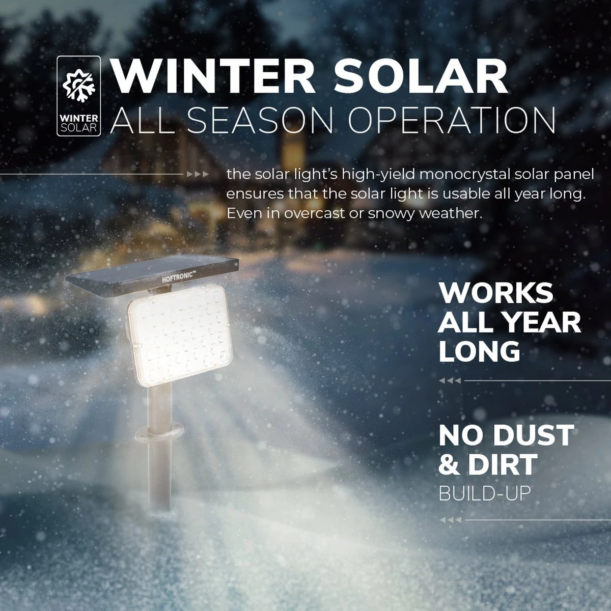 HOFTRONIC Eagle - Spot LED Solar Jardin - 3000K Et Dual Bicolore - 4 Modes D'éclairage - Etanche IP65 - Prick Spot Spot Au Sol - Lampe Solaire D'extérieur Avec Interrupteur Crépusculaire 11 HOFTRONIC Eagle - Spot LED Solar Jardin - 3000K Et Dual Bicolore - 4 Modes D'éclairage - Etanche IP65 - Prick Spot Spot Au Sol - Lampe Solaire D'extérieur Avec Interrupteur Crépusculaire – Image 11
