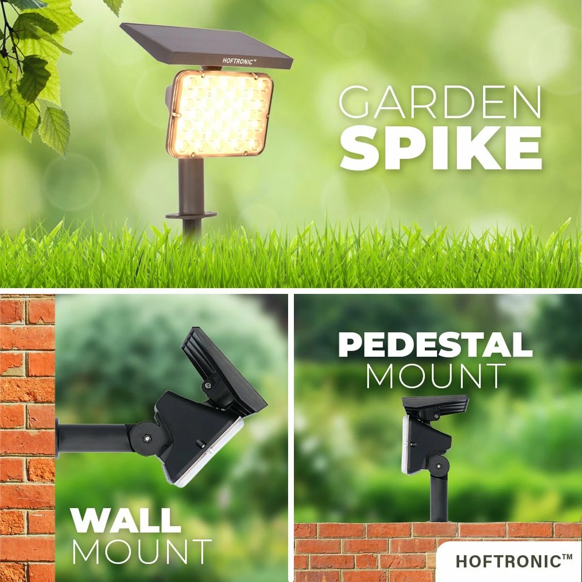 HOFTRONIC Eagle - Spot LED Solar Jardin - 3000K Et Dual Bicolore - 4 Modes D'éclairage - Etanche IP65 - Prick Spot Spot Au Sol - Lampe Solaire D'extérieur Avec Interrupteur Crépusculaire 13 HOFTRONIC Eagle - Spot LED Solar Jardin - 3000K Et Dual Bicolore - 4 Modes D'éclairage - Etanche IP65 - Prick Spot Spot Au Sol - Lampe Solaire D'extérieur Avec Interrupteur Crépusculaire – Image 13