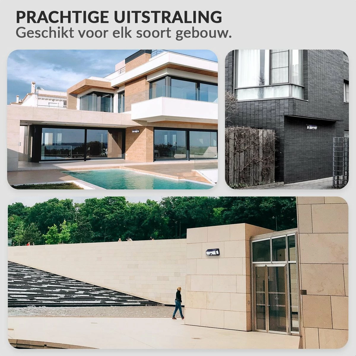 Lampe Solar SensaHome 136 LED Avec Détecteur De Mouvement Et Capteur De Nuit - Éclairage Extérieur - Lampe Intelligente - Éclairage De Jardin à L'énergie Solaire - Étanche IP65 - Pour Jardin/ Mur / Allée 8 Lampe Solar SensaHome 136 LED Avec Détecteur De Mouvement Et Capteur De Nuit - Éclairage Extérieur - Lampe Intelligente - Éclairage De Jardin à L'énergie Solaire - Étanche IP65 - Pour Jardin/ Mur / Allée – Image 8