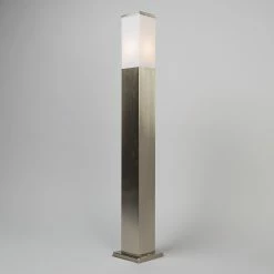 QAZQA Malios - Lampe D'extérieur LED Moderne Et Smart | Lampadaire Pour L'extérieur Avec WiFi - 1 Lumière - H 80 Cm - Acier - Éclairage Extérieur -Glass Vases Boutique de vente 1200x1200 1134