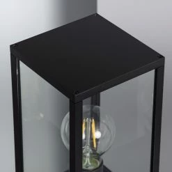 Bussandri Lampe D'extérieur Otriom - Lampadaire - E27 -13x13x68cm - Zwart -Glass Vases Boutique de vente 1200x1200 1139
