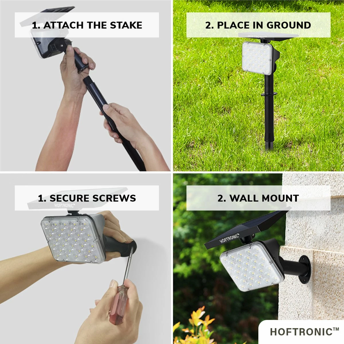 HOFTRONIC Eagle - Spot LED Solar Jardin - 3000K Et Dual Bicolore - 4 Modes D'éclairage - Etanche IP65 - Prick Spot Spot Au Sol - Lampe Solaire D'extérieur Avec Interrupteur Crépusculaire 17 HOFTRONIC Eagle - Spot LED Solar Jardin - 3000K Et Dual Bicolore - 4 Modes D'éclairage - Etanche IP65 - Prick Spot Spot Au Sol - Lampe Solaire D'extérieur Avec Interrupteur Crépusculaire – Image 17