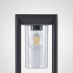 Lindby - Lampe Sur Pied - 1 Lumière - Aluminium, Plastique - H : 35 Cm - E27 - Gris Foncé -Glass Vases Boutique de vente 1200x1200 1157