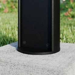 Lucande - Lampe Sur Pied - 1 Lumière - Aluminium Moulé Sous Pression - H: 47,8 Cm - G9 - Graphite -Glass Vases Boutique de vente 1200x1200 1169