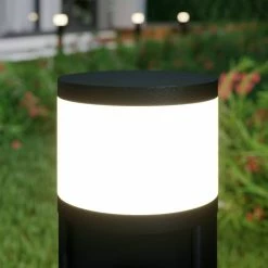 Lucande - Lampe Sur Pied - 1 Lumière - Aluminium Moulé Sous Pression - H: 47,8 Cm - G9 - Graphite -Glass Vases Boutique de vente 1200x1200 1170