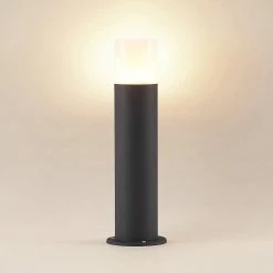 Lindby - Lampe Sur Pied - 1 Lumière - Aluminium, Plastique - H : 40 Cm - E27 - Gris Foncé, Blanc Opale 16 Lindby - Lampe Sur Pied - 1 Lumière - Aluminium, Plastique - H : 40 Cm - E27 - Gris Foncé, Blanc Opale -Glass Vases Boutique de vente 1200x1200 1205