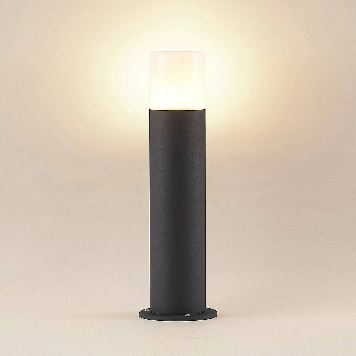 Lindby - Lampe Sur Pied - 1 Lumière - Aluminium, Plastique - H : 40 Cm - E27 - Gris Foncé, Blanc Opale 8 Lindby - Lampe Sur Pied - 1 Lumière - Aluminium, Plastique - H : 40 Cm - E27 - Gris Foncé, Blanc Opale – Image 8