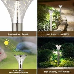 Brimmel Waleda SG601088 Éclairage De Jardin-Éclairage De Jardin à L'énergie Solaire-Lampe De Jardin-Éclairage Extérieur à énergie Solaire-50CM -Glass Vases Boutique de vente 1200x1200 14
