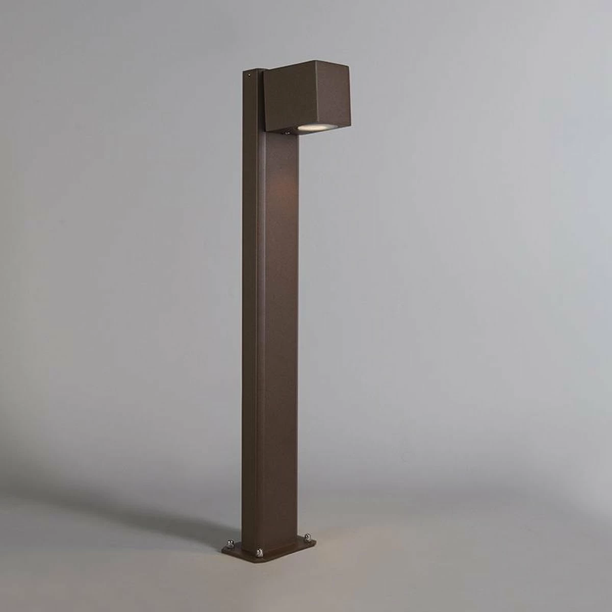 QAZQA Baleno - Lampe D'extérieur Sur Pied - 1 Lumière - H 650 Mm - Brun Rouille 2 QAZQA Baleno - Lampe D'extérieur Sur Pied - 1 Lumière - H 650 Mm - Brun Rouille – Image 2