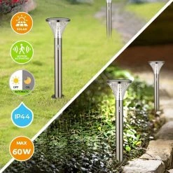 Brimmel Waleda SG601088 Éclairage De Jardin-Éclairage De Jardin à L'énergie Solaire-Lampe De Jardin-Éclairage Extérieur à énergie Solaire-50CM -Glass Vases Boutique de vente 1200x1200 17