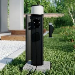 Lucande - Lampe Sur Pied - 1 Lumière - Aluminium Moulé Sous Pression - H: 47,8 Cm - G9 - Graphite -Glass Vases Boutique de vente 1200x1200 177