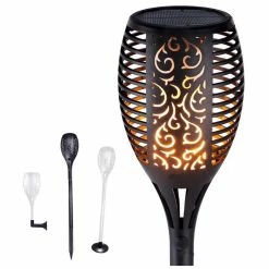 LedKoning Lampe Solaire Torch Value Set 3 Pièces - Noir Avec Capteur Crépusculaire -Glass Vases Boutique de vente 1200x1200 184