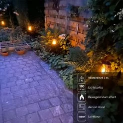 LedKoning Lampe Solaire Torch Value Set 3 Pièces - Noir Avec Capteur Crépusculaire -Glass Vases Boutique de vente 1200x1200 185