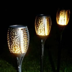 LedKoning Lampe Solaire Torch Value Set 3 Pièces - Noir Avec Capteur Crépusculaire -Glass Vases Boutique de vente 1200x1200 186