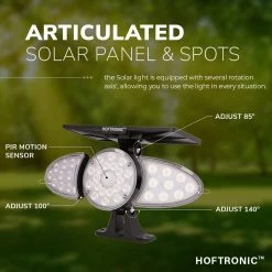 HOFTRONIC Fulco - Applique Solar LED - Détecteur De Mouvement Et Interrupteur Crépusculaire - 3000K Blanc Chaud - Lampe D'extérieur Solaire - Wintersolar -Glass Vases Boutique de vente 1200x1200 205