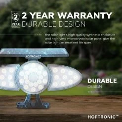 HOFTRONIC Fulco - Applique Solar LED - Détecteur De Mouvement Et Interrupteur Crépusculaire - 3000K Blanc Chaud - Lampe D'extérieur Solaire - Wintersolar -Glass Vases Boutique de vente 1200x1200 206