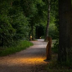 KS Verlichting Lampe De Jardin Bosco - Lampe De Terrasse En Bois - éclairage D'allée De Jardin - Beau Design En Bois Massif