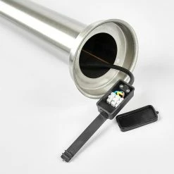 Lindby - Lampe D'extérieur Avec Capteur - 1 Lumière - Acier Inoxydable, Polycarbonate - H : 110 Cm - E27 - Acier Inoxydable, Blanc -Glass Vases Boutique de vente 1200x1200 223