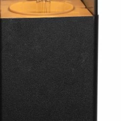 QAZQA Danemark - Lampe D'extérieur Sur Pied Moderne | Lampadaire D'extérieur - 1 Lumière - H 70 Cm - Zwart - Éclairage Extérieur -Glass Vases Boutique de vente 1200x1200 238