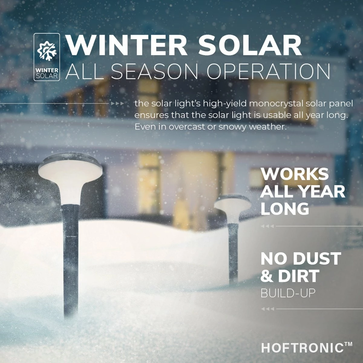 4x HOFTRONIC Layton - Éclairage De Chemin De Lampe Solar à LED 4.5W 3000K IP65 Brûle 12 Heures Sur Une Charge De Batterie - Éclairage De Jardin à L'énergie Solaire Lampe D'extérieur Solar 6 4x HOFTRONIC Layton - Éclairage De Chemin De Lampe Solar à LED 4.5W 3000K IP65 Brûle 12 Heures Sur Une Charge De Batterie - Éclairage De Jardin à L'énergie Solaire Lampe D'extérieur Solar – Image 6