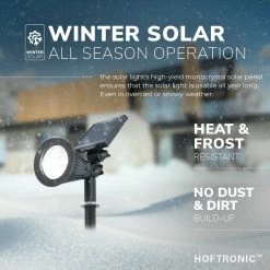 2x HOFTRONIC Bend - Spot LED Solar Prick - Blanc Lumière Du Jour 6000K - Etanche IP65 - Spot De Jardin Lampe D'extérieur Spot Au Sol à énergie Solaire -Glass Vases Boutique de vente 1200x1200 323