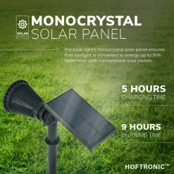 2x HOFTRONIC Bend - Spot LED Solar Prick - Blanc Lumière Du Jour 6000K - Etanche IP65 - Spot De Jardin Lampe D'extérieur Spot Au Sol à énergie Solaire -Glass Vases Boutique de vente 1200x1200 324