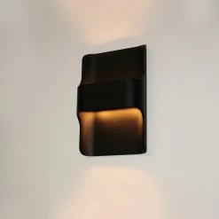 Artdelight - Applique Dallas - Zwart - 2x LED 8W 2700K - IP54 - Dimmable> Applique à L'intérieur | Applique Extérieure | Applique Noire | Applique | Lampe à LED