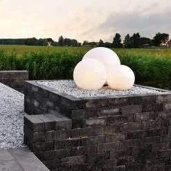 QAZQA Ball 50 Spike - Lampe D'extérieur Spike Spot - 1 Lumière - 500 Mm - Blanc -Glass Vases Boutique de vente 1200x1200 38