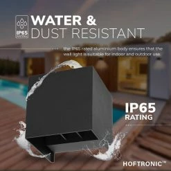 HOFTRONIC™ Lampe D'extérieur / Applique LED Zwart - 3 Pièces - Cube éclairant Des Deux Côtés - IP65 - Cube Kansas - 6 Watt - Lampe Carrée Adaptée à L'intérieur Et à L'extérieur 33 HOFTRONIC™ Lampe D'extérieur / Applique LED Zwart - 3 Pièces - Cube éclairant Des Deux Côtés - IP65 - Cube Kansas - 6 Watt - Lampe Carrée Adaptée à L'intérieur Et à L'extérieur -Glass Vases Boutique de vente 1200x1200 386