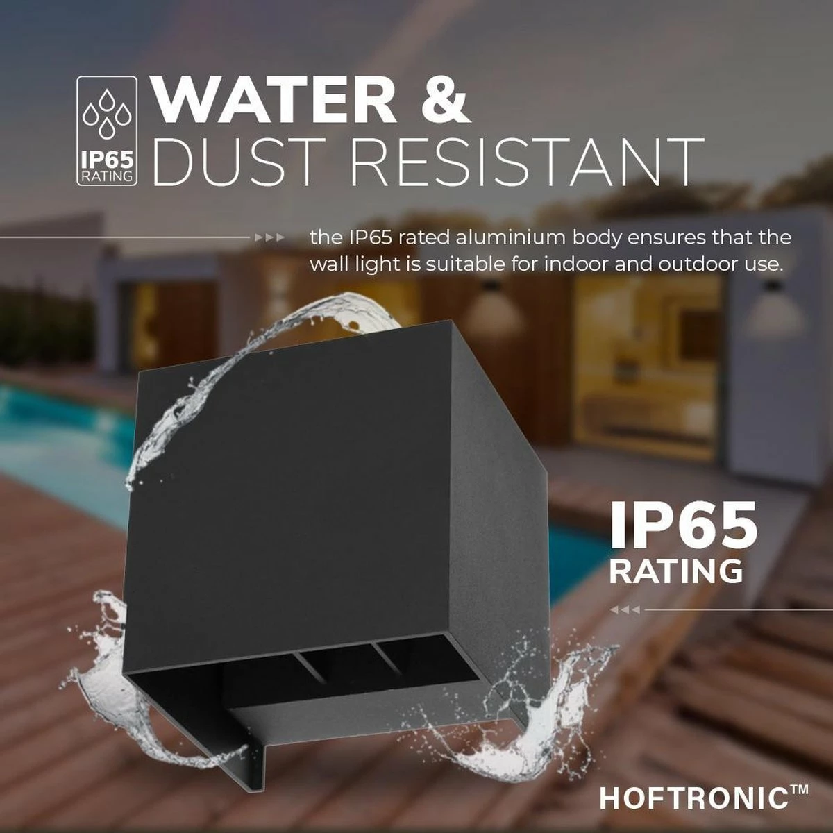 HOFTRONIC™ Lampe D'extérieur / Applique LED Zwart - 3 Pièces - Cube éclairant Des Deux Côtés - IP65 - Cube Kansas - 6 Watt - Lampe Carrée Adaptée à L'intérieur Et à L'extérieur 9 HOFTRONIC™ Lampe D'extérieur / Applique LED Zwart - 3 Pièces - Cube éclairant Des Deux Côtés - IP65 - Cube Kansas - 6 Watt - Lampe Carrée Adaptée à L'intérieur Et à L'extérieur – Image 9