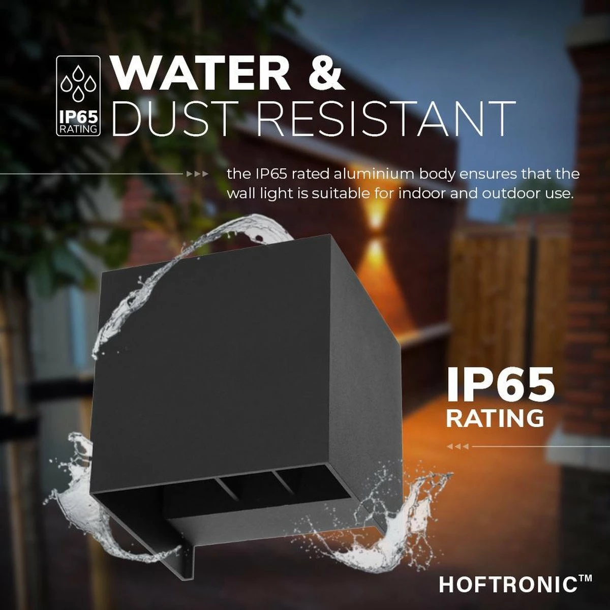 HOFTRONIC™ Lampe D'extérieur / Applique LED Zwart - 3 Pièces - Cube éclairant Des Deux Côtés - IP65 - Cube Kansas - 6 Watt - Lampe Carrée Adaptée à L'intérieur Et à L'extérieur 10 HOFTRONIC™ Lampe D'extérieur / Applique LED Zwart - 3 Pièces - Cube éclairant Des Deux Côtés - IP65 - Cube Kansas - 6 Watt - Lampe Carrée Adaptée à L'intérieur Et à L'extérieur – Image 10