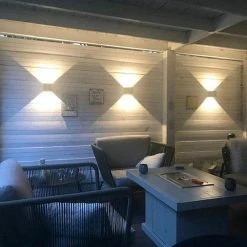 HOFTRONIC™ Lampe D'extérieur / Applique LED Zwart - 3 Pièces - Cube éclairant Des Deux Côtés - IP65 - Cube Kansas - 6 Watt - Lampe Carrée Adaptée à L'intérieur Et à L'extérieur 37 HOFTRONIC™ Lampe D'extérieur / Applique LED Zwart - 3 Pièces - Cube éclairant Des Deux Côtés - IP65 - Cube Kansas - 6 Watt - Lampe Carrée Adaptée à L'intérieur Et à L'extérieur -Glass Vases Boutique de vente 1200x1200 390