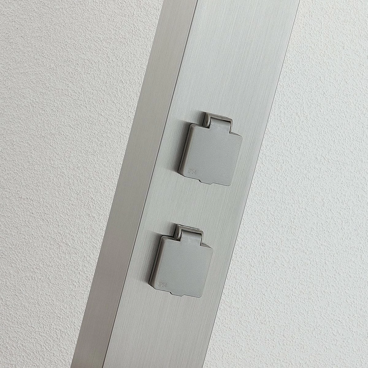 Lindby - Lampe D'extérieur - 1lumière - Acier Inoxydable, Polycarbonate - H: 70 Cm - E27 - Acier Inoxydable, Clair 6 Lindby - Lampe D'extérieur - 1lumière - Acier Inoxydable, Polycarbonate - H: 70 Cm - E27 - Acier Inoxydable, Clair – Image 6