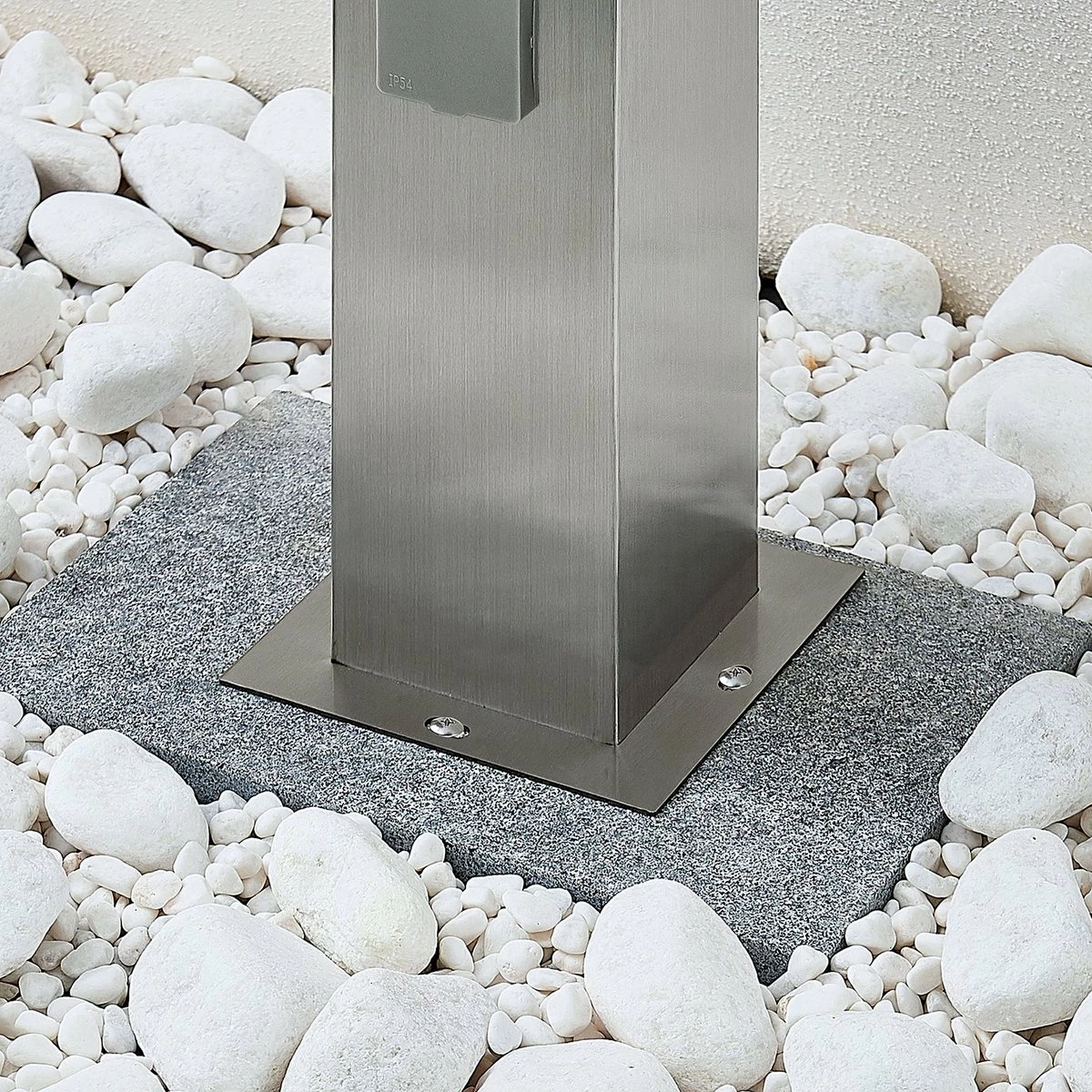 Lindby - Lampe D'extérieur - 1lumière - Acier Inoxydable, Polycarbonate - H: 70 Cm - E27 - Acier Inoxydable, Clair 7 Lindby - Lampe D'extérieur - 1lumière - Acier Inoxydable, Polycarbonate - H: 70 Cm - E27 - Acier Inoxydable, Clair – Image 7