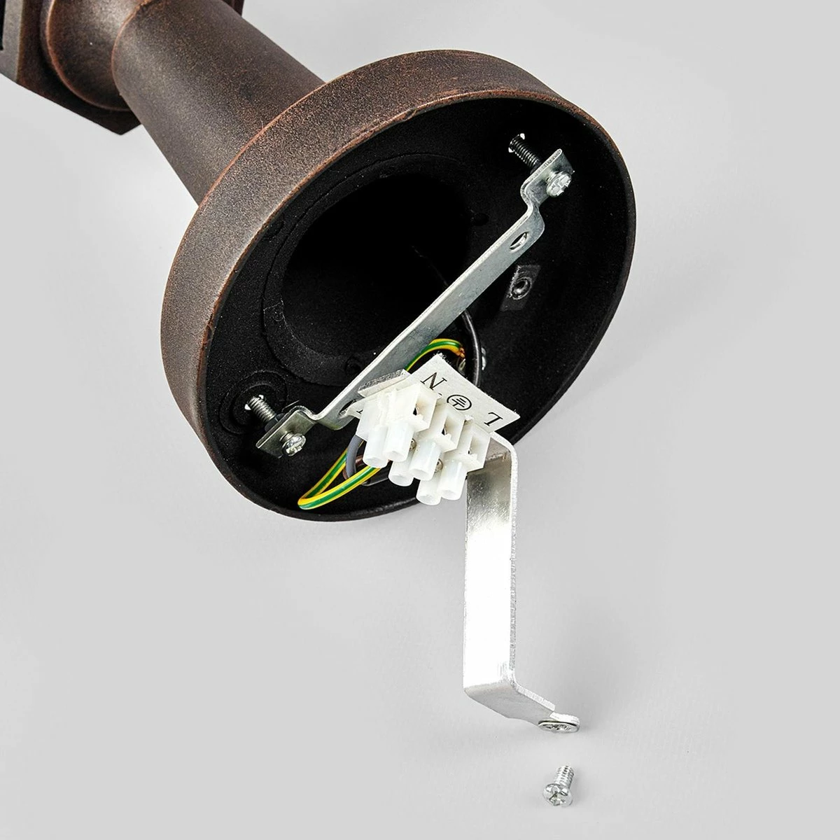 Lindby - Lampe Sur Pied - 1 Lumière - Aluminium, Verre - H : 38,9 Cm - E27 - Rouille, Transparent 7 Lindby - Lampe Sur Pied - 1 Lumière - Aluminium, Verre - H : 38,9 Cm - E27 - Rouille, Transparent – Image 7