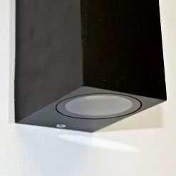 RESKO - Lampe D'extérieur, Applique, Verre, Métal, En Noir, Angulaire, IP44, Lampe GU10 Up And Down, Extérieur, Jardin, Maison, Cour -Glass Vases Boutique de vente 1200x1200 436