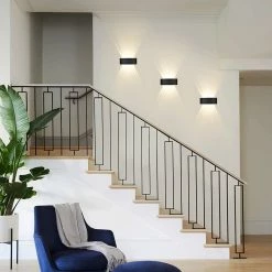 Luminize Applique Ovale - Lampe D'extérieur - éclairage De Jardin - Pour Intérieur Et Extérieur - LED - Noir -Glass Vases Boutique de vente 1200x1200 447