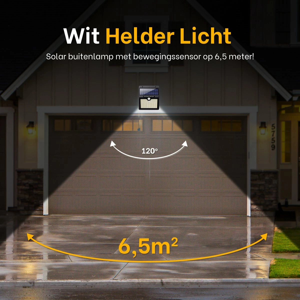 SANS MARQUE Lampe D'extérieur Solar Avec Détecteur De Mouvement - Lumière Wit - Eclairage De Jardin à L'énergie Solaire - Étanche IP65 - 2 Pièces - 97 LED - 2700K - Zwart 11 SANS MARQUE Lampe D'extérieur Solar Avec Détecteur De Mouvement - Lumière Wit - Eclairage De Jardin à L'énergie Solaire - Étanche IP65 - 2 Pièces - 97 LED - 2700K - Zwart – Image 11