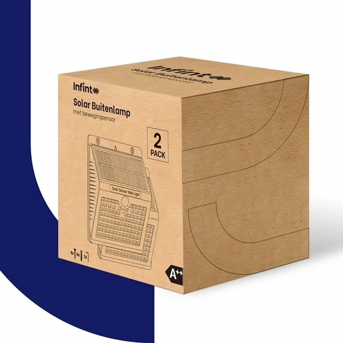 SANS MARQUE Lampe D'extérieur Solar Avec Détecteur De Mouvement - Lumière Wit - Eclairage De Jardin à L'énergie Solaire - Étanche IP65 - 2 Pièces - 97 LED - 2700K - Zwart 14 SANS MARQUE Lampe D'extérieur Solar Avec Détecteur De Mouvement - Lumière Wit - Eclairage De Jardin à L'énergie Solaire - Étanche IP65 - 2 Pièces - 97 LED - 2700K - Zwart – Image 14