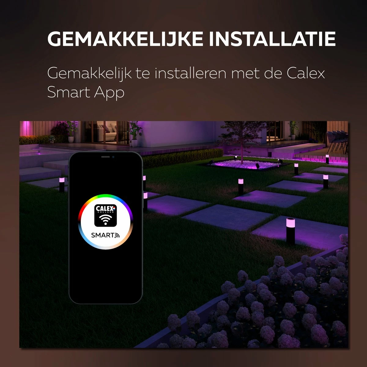 Calex Lampe De Jardin LED Extérieure Intelligente - Lampe Sur Pied Intelligente Avec Application - Lumière RVB Et Blanche Chaude - Spot De Sol Intelligent Pour Jardin - 4W - Noir 14 Calex Lampe De Jardin LED Extérieure Intelligente - Lampe Sur Pied Intelligente Avec Application - Lumière RVB Et Blanche Chaude - Spot De Sol Intelligent Pour Jardin - 4W - Noir – Image 14