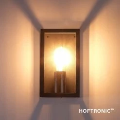 HOFTRONIC Applique LED Stella - Incl. Lampe E27 Avec Capteur Crépusculaire - Blanc Chaud 3000K - IP44 Idéal Comme éclairage Extérieur - Zwart -Glass Vases Boutique de vente 1200x1200 483