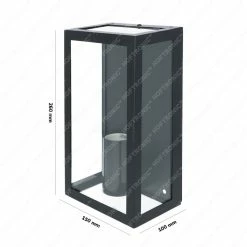 HOFTRONIC Applique LED Stella - Incl. Lampe E27 Avec Capteur Crépusculaire - Blanc Chaud 3000K - IP44 Idéal Comme éclairage Extérieur - Zwart -Glass Vases Boutique de vente 1200x1200 485