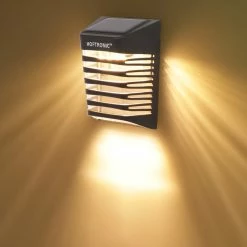 HOFTRONIC Dono - 4x Lampe D'extérieur Solar - Convient Pour Clôture, Façade Et Allée - Avec Interrupteur Crépusculaire - étanche IP65 - 3000K Blanc Chaud - Éclairage De Jardin à L'énergie Solaire -Glass Vases Boutique de vente 1200x1200 520