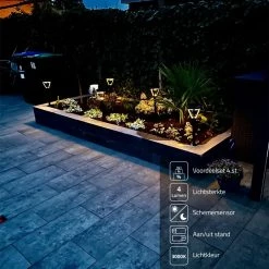 LED's Light Ensemble De Réduction 4x Lampe à Piquer Solaire Birdie Noir Avec Lumière Blanche Chaude -Glass Vases Boutique de vente 1200x1200 523