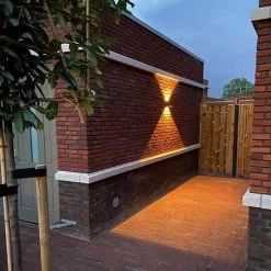 SANS MARQUE HOFTRONIC™ Lampe D'extérieur / Applique LED Zwart - Cube éclairé Des Deux Côtés - IP54 - Cube Kansas - 6 Watt - Lampe Carrée Adaptée à L'intérieur Et à L'extérieur -Glass Vases Boutique de vente 1200x1200 544