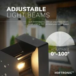 SANS MARQUE HOFTRONIC™ Lampe D'extérieur / Applique LED Zwart - Cube éclairé Des Deux Côtés - IP54 - Cube Kansas - 6 Watt - Lampe Carrée Adaptée à L'intérieur Et à L'extérieur -Glass Vases Boutique de vente 1200x1200 547